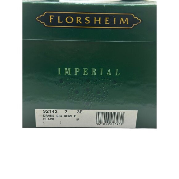 Vintage Florsheim Imperial 92142 Black Leather Dress Drake Boots Size 7.eee USA - Picture 14 of 16